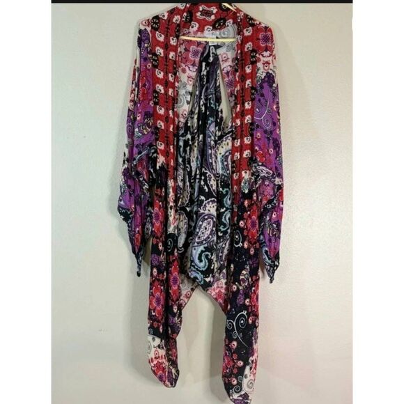 Free People Little Wing Mixed Print Kimono - Picture 3 of 3